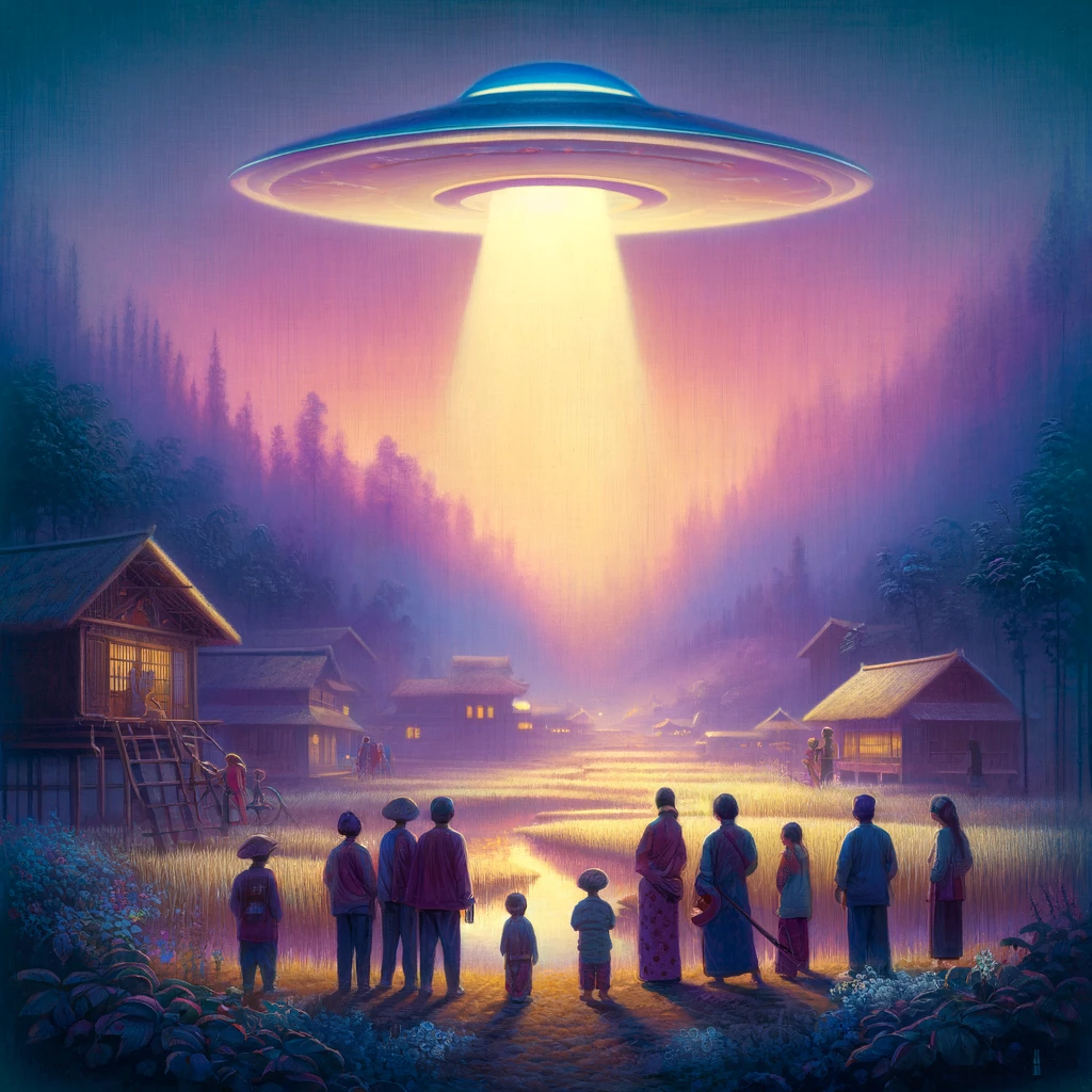 UFO를 보는 꿈 사진