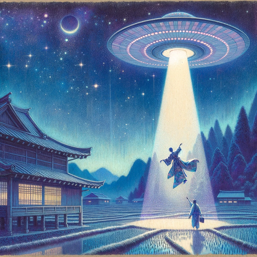 UFO에 납치되는 꿈 사진